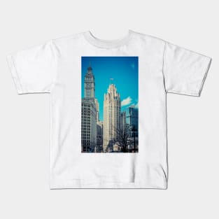 Tribune Building Chicago Kids T-Shirt